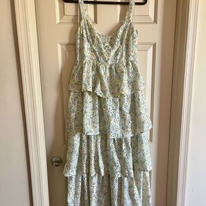 Astr Multicolor Smocked Dress